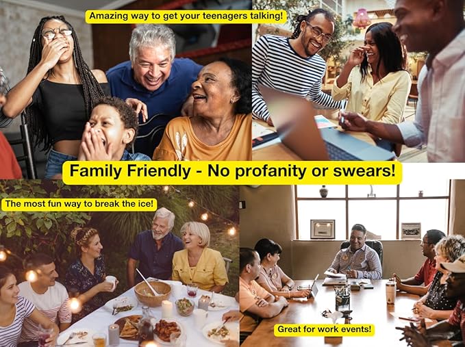 The Best Icebreaker Questions - Card Game™ - 150 Conversation Starters - Engaging - Family and Friends Party - Team-Building, Corporate, Get to Know You