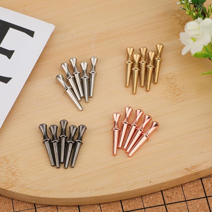 208pcs Cribbage Board Pegs, Metal Cribbage Pegs Tapered Design Cribbage Board Pins Fit 1/8 Hole Cribbage Traditional Board Game for Friends and Family, 4 Colors