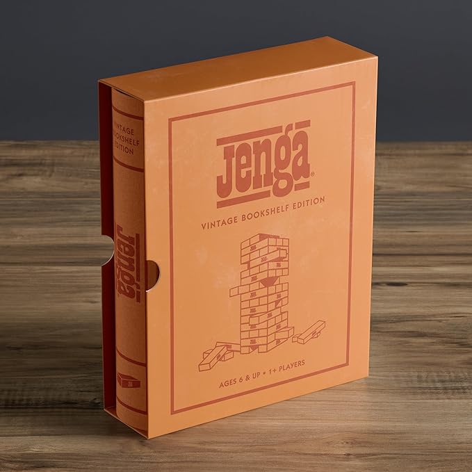 WS Game Company Jenga Vintage Bookshelf Edition