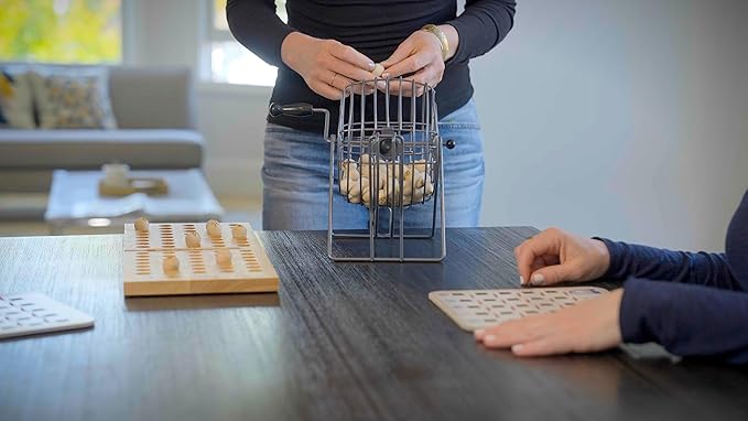 Front Porch Classics State Fair Bingo Deluxe Edition - Craftsmanship for an Authentic Retro-Style Experience - Intergenerational Fun for Friends and Family, 10x11x14 in