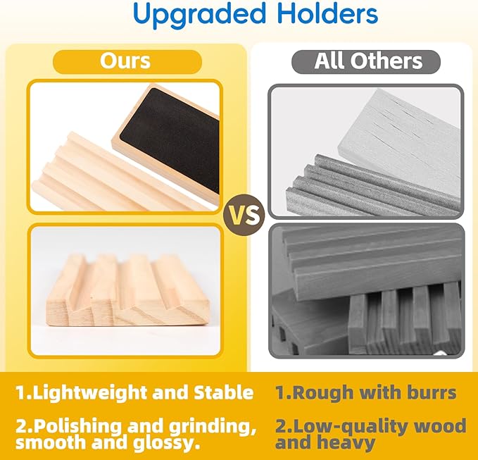 Upgraded Rummy Cube Game Set 4 Players with 4 Wooden Racks & 108 Rummy Tiles | Travel & Family Board Game for Adults and Kids