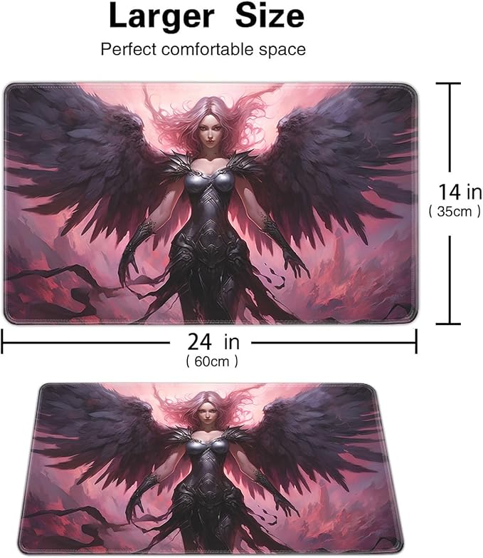 Board Game for TCG Playmat Table Mats Games Size 60X35 cm Mousepad Compatible for MTG RPG CCG Trading Card Game Play mats with 6 Dice (Playmat 121)