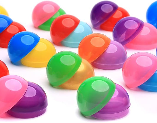 Capsule Vending Machine Colored Round Capsules Empty 250 pcs 1.26 inch - Gumball Machine Capsules Bulk Party Favor Containers - Easter Basket Stuffers Gifts Pinata Stuffers DIY Craft Supplies