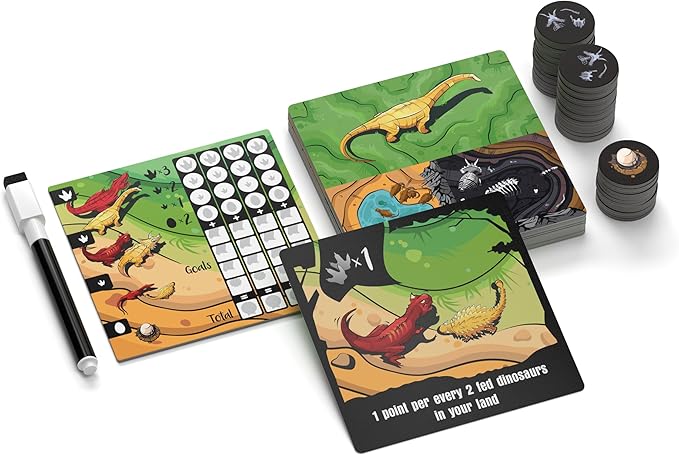 Chomp Board Game - Tile Laying Game - 1 Minute to Teach - 1 to 4 Players - 20 Minute Play Time (Chomp Base Game)