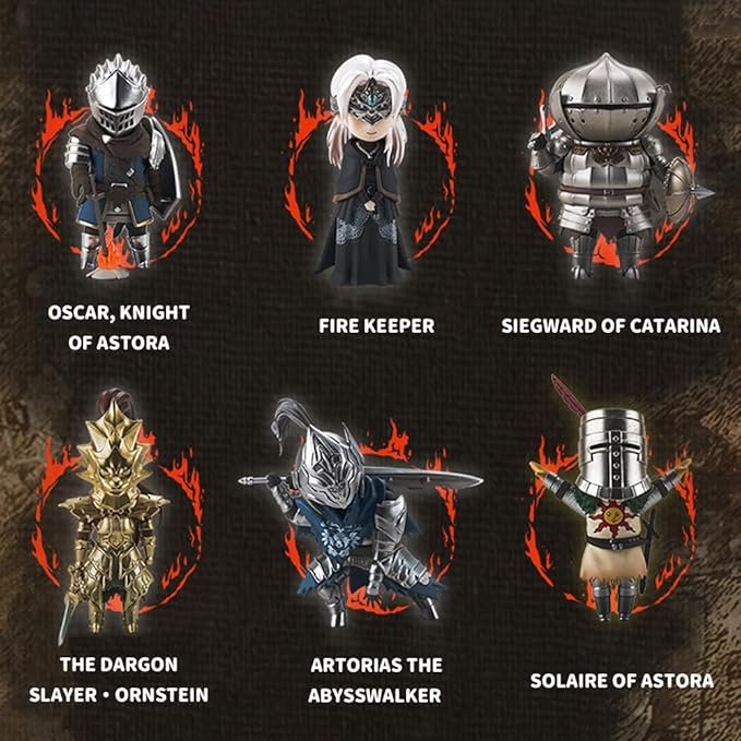 BEEMAI Firelink Dark Souls Series 1 1PC Blind Box Figures, Random Design Cute Figures Collectible Toys Birthday Gifts
