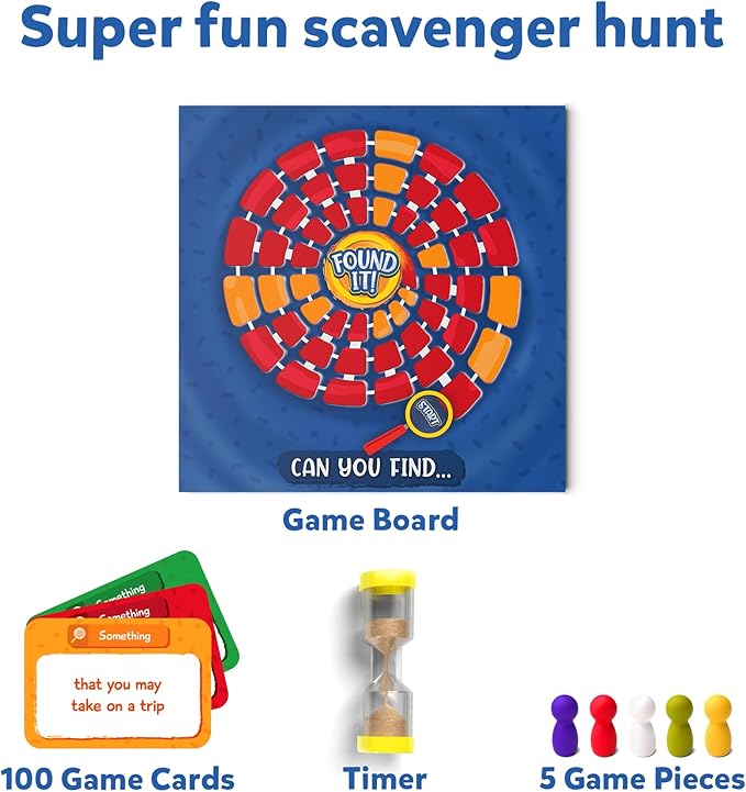 Skillmatics Board & Card Game - Found It, Scavenger Hunt for Kids, Adults, Families, Educational, Fun, Gifts for Ages 6, 7, 8, 9 and Up