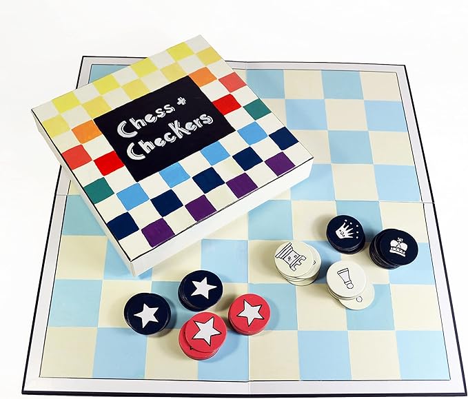 Create Your Own Board Game (Blank Checkers & Chess)