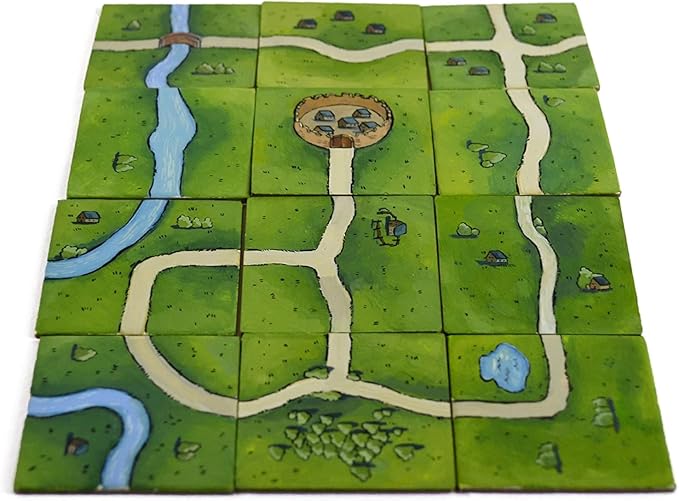 Apostrophe Games Square Board Game Tiles – 84Pcs Large Game Board Pieces Blank Game Board Chits, Same Size as Carcassonne– Create Your Own Custom Tiles