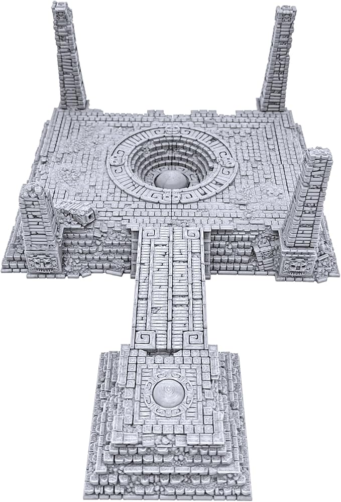 Eden Central Ruin by Printable Scenery, 3D Printed Tabletop RPG Scenery and Wargame Terrain 28mm Miniatures