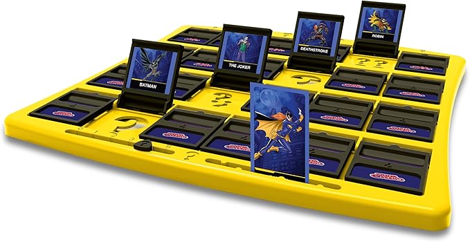 Winning Moves DC Comics Batman Guess Who? Board Game, Play with Your Favourite Gotham City Characters Including Batgirl, Robin, Joker and Harley Quinn, 2 Player Game for Ages 4 Plus