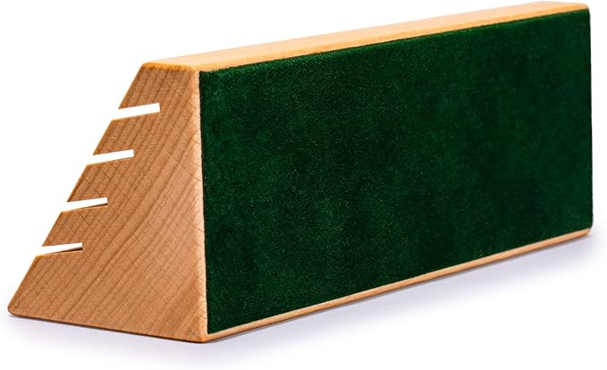 Yellow Mountain Imports Standard-Size Solid Beechwood Playing Card Holders/Racks - Set of 2 Card Organizers