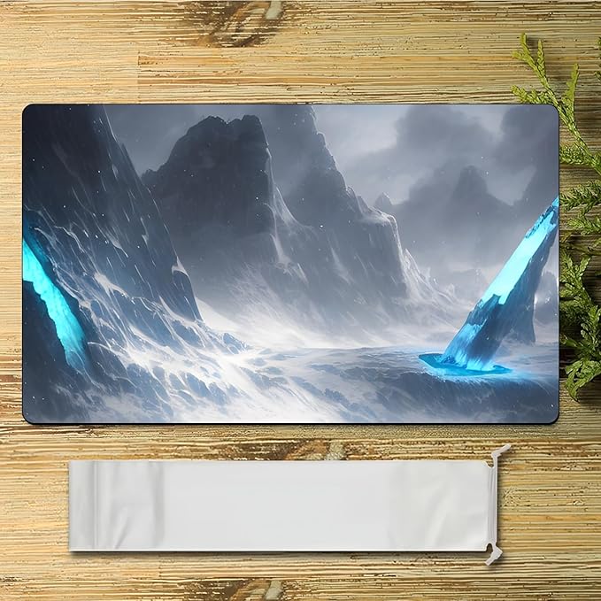 AI Painting TCG Playmat - MTG Trading Card Game Mat, 24x14 Inches Original Playmats, Smooth Surface for Rubber Collection - Dark Swamp Design 413-73