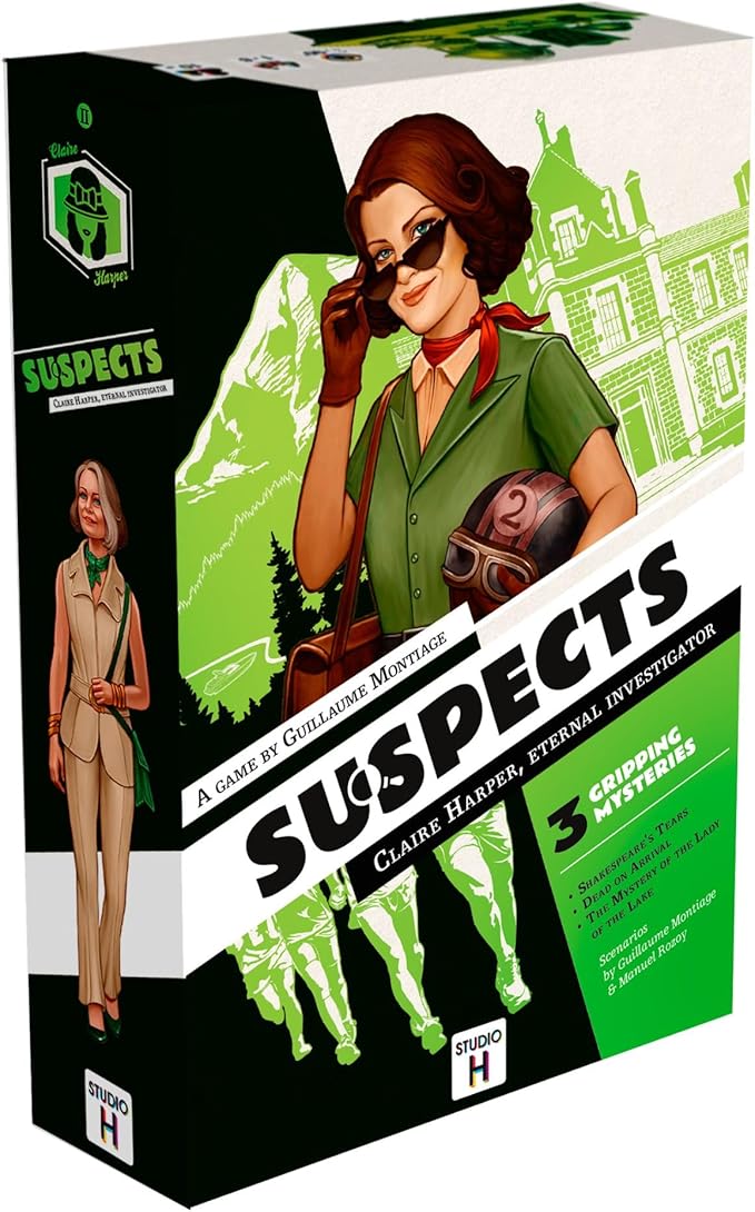 Suspects: Eternal Detective Claire Harper | Murder Mystery Game for Families | Detective Game | 1 to 6 Players | 60 Minutes