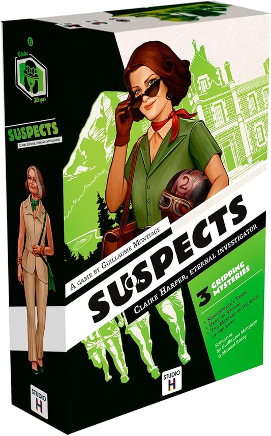Suspects: Eternal Detective Claire Harper | Murder Mystery Game for Families | Detective Game | 1 to 6 Players | 60 Minutes