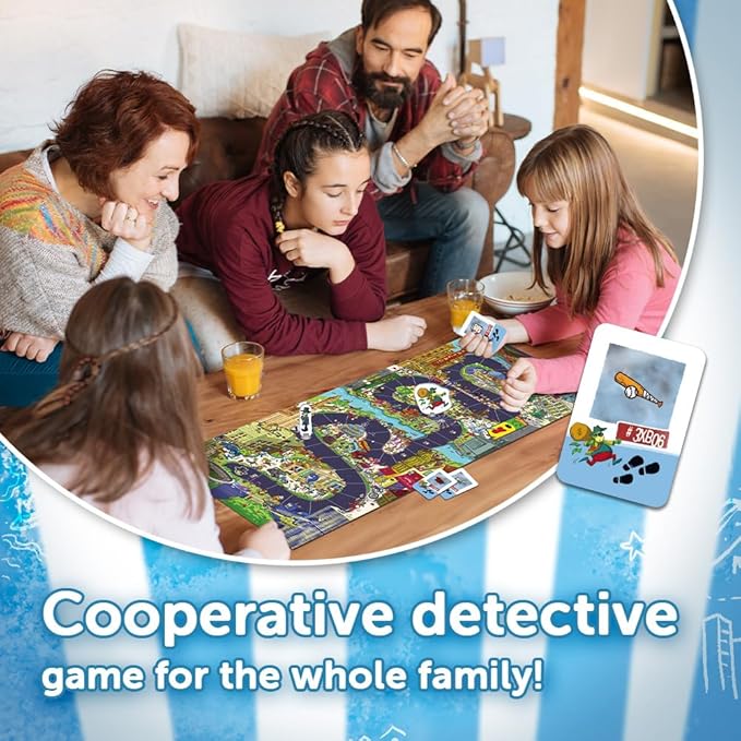 Trefl Spy Guy Chicago Detective Board Game, Chicago Symbols, Searching for Evidence and Catching Criminals, Large Board with a City, Family Game for Adults and Children from 5 Years Old