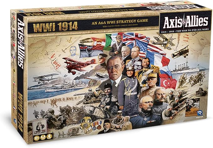 Renegade Game Studios: Axis & Allies: WWI 1914 - A Strategic War Board Game for 2-8 Players, Ages 14 and up, Intense Strategy Gameplay, 4 to 6 Hour Play Time
