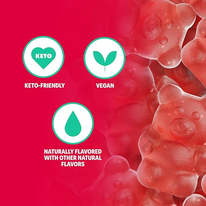 Shameless Snacks - Healthy Low Calorie Snacks, Low Carb Keto Gummies (Gluten Free Candy) - 6 Pack So Beary Cherry