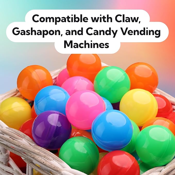 Vending Machine Capsules - 3" YELLOW Empty Plastic Capsules - 14 Pcs Toy Capsule - Yellow Round Large Easter Eggs - Bath Bombs Molds - Party Favors DIY Craft Supplies