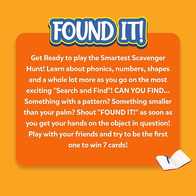 Skillmatics Indoor Scavenger Hunt Card Game - Found It, Learning Toys, Educational, Gifts for Kids, Boys, Girls and Families, for Ages 4, 5, 6, 7, Perfect for Home, School, Playdates