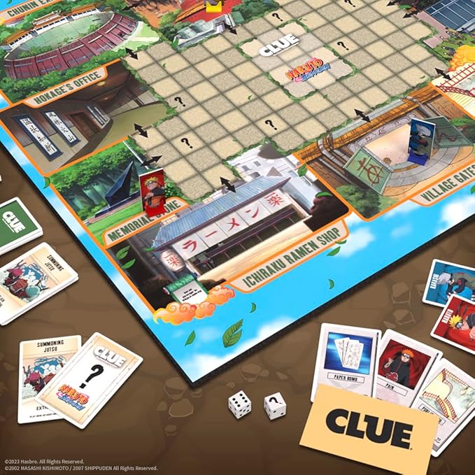 CLUE: Naruto | Solve The Mystery in This Collectible Clue Game | Featuring Characters & Locations from The Anime TV Show Naruto | Officially-Licensed Naruto TV Show Game & Merchandise