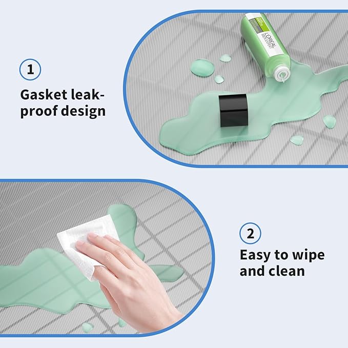 Small 3 Tier Shelves Storage Wire Shelving Unit Metal Shelf Adjustable Organizers Storage Shelving with Wheels for Bathroom Laundry Room Kitchen Pantry12”D x 18”W x 30.7”H White