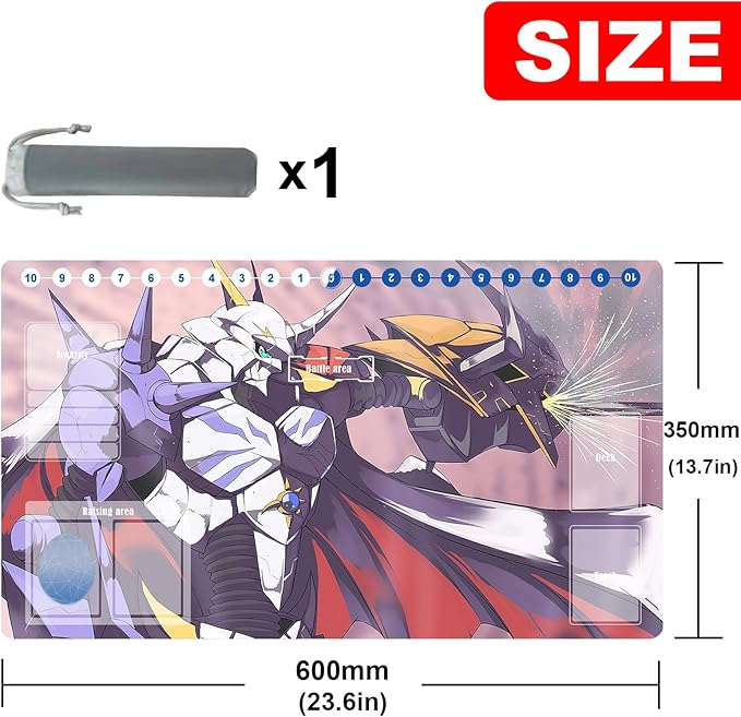 DTCG playmat Duel Mat Gaming Competition Pad Card Binder Deck 35x60CM 13.7x23.6in
