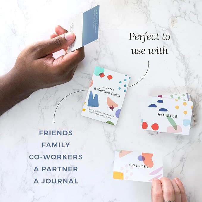 Holstee Reflection Cards - A Deck of 100+ Questions to Spark Meaningful Connections and Conversations