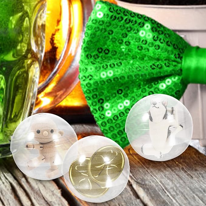 BESPORTBLE 50 Pcs Vending Machine Capsules, 1.75 Inch Small Empty Round Plastic Containers for Gumball Prizes and Party Favors