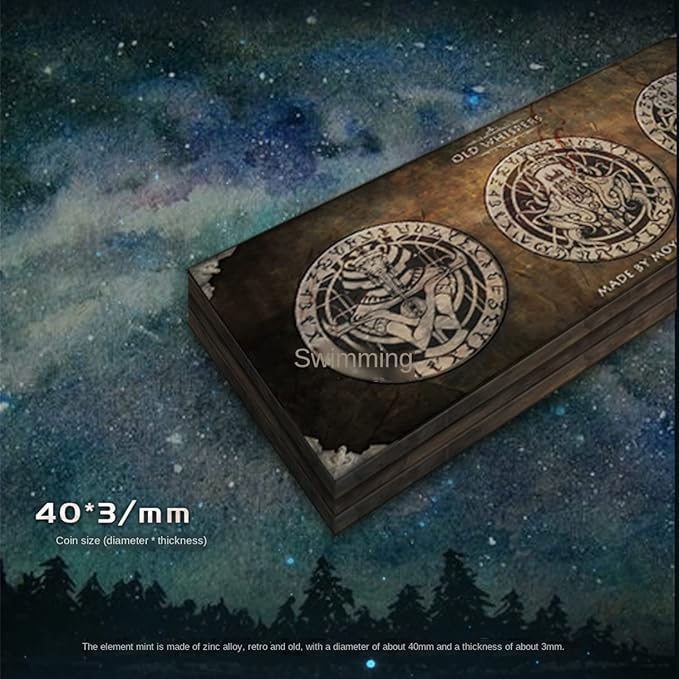 Cthulhu Poker Cards Collection Playing Cards Rare Limited Poker Cards Gift for Men or Women, Great for Cardistry,Card Games and Party (Element Coin a Box)