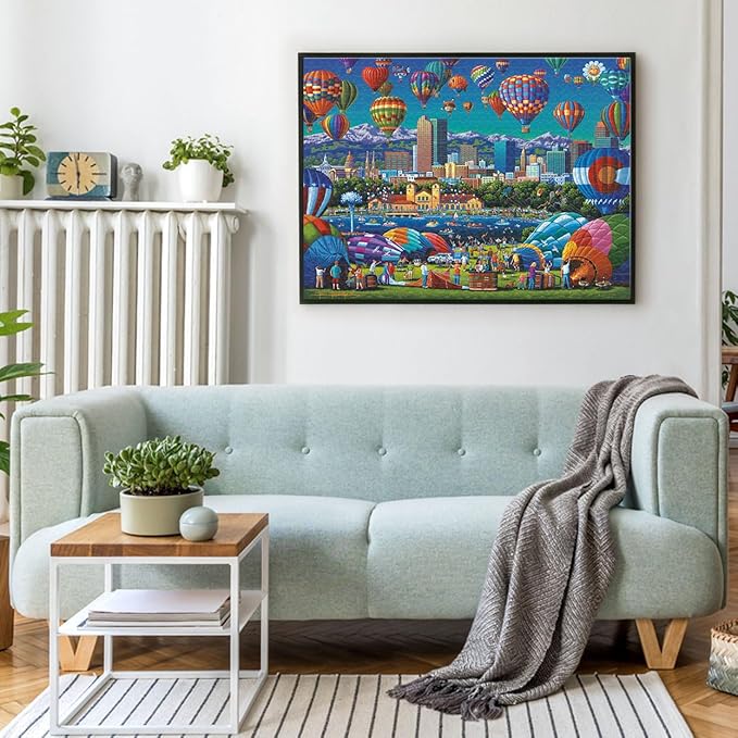 Buffalo Games - Sapphire Select- Eric Dowdle - Balloon Spectacular - 1000 Piece Jigsaw Puzzle – Challenging & Fun – Blue Core Puzzle Board – Giftable Display Box - Full Size Poster Included