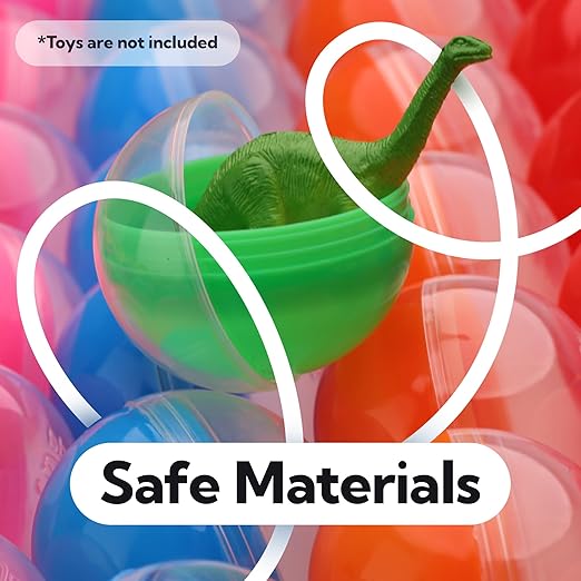 Capsule Vending Machine Translucent Round Capsules Empty 25 pcs 2.6 inch - Gumball Machine Capsules Bulk Claw Machine Refills Easter Basket Stuffers Birthday Gifts Pinata Stuffers DIY Craft Supplies