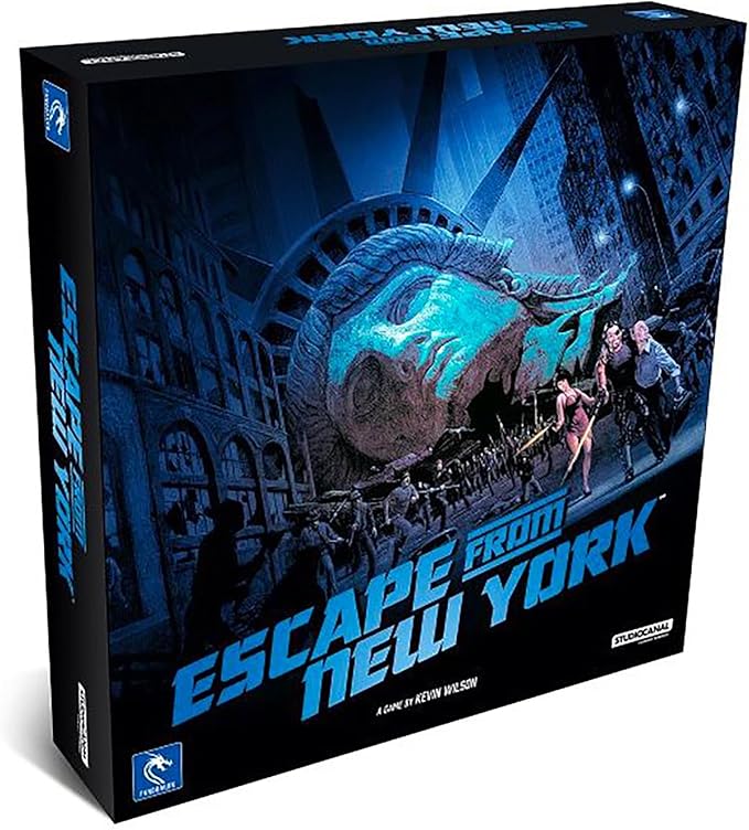 Pendragon Studios: Escape from New York: The Board Game - Hero Strategy Board Game Baed On The Movie, Ages 14+, 1-4 Players, 60 Min