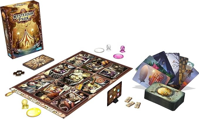 Mysterium Park Board Game | Mystery Board Game | Cooperative Board Game | Fun Game for Adult and Family Game Night | Ages 10 and up | 2-6 Players | Average Playtime 28 Minutes | Made by Libellud