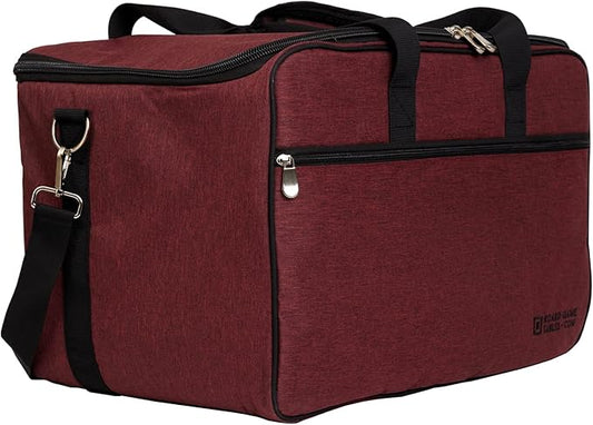 Board Game Bag - [Backpack/Shoulder Strap/Luggage Slip] - Padded Board Game Carrier (Ruby Red)