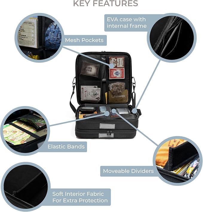 Explorer Series Board Game Bag for Organization, Travel, and Board Game Storage: The Boulder