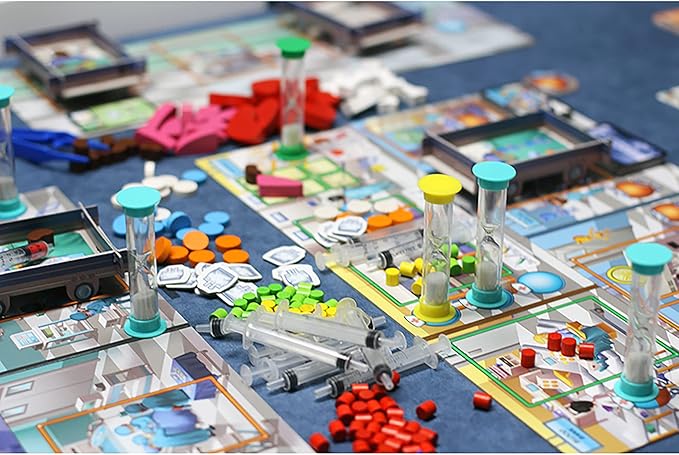 Artipia Games Artipiagames Rush M.D Cooperative Board Game, Worker Placement, Strategy, Dexerity, Ages 14+, 1-4 Players, 30-45 Mins