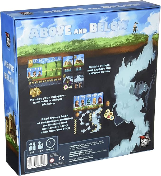 Red Raven Games Above and Below, Strategy Board Game