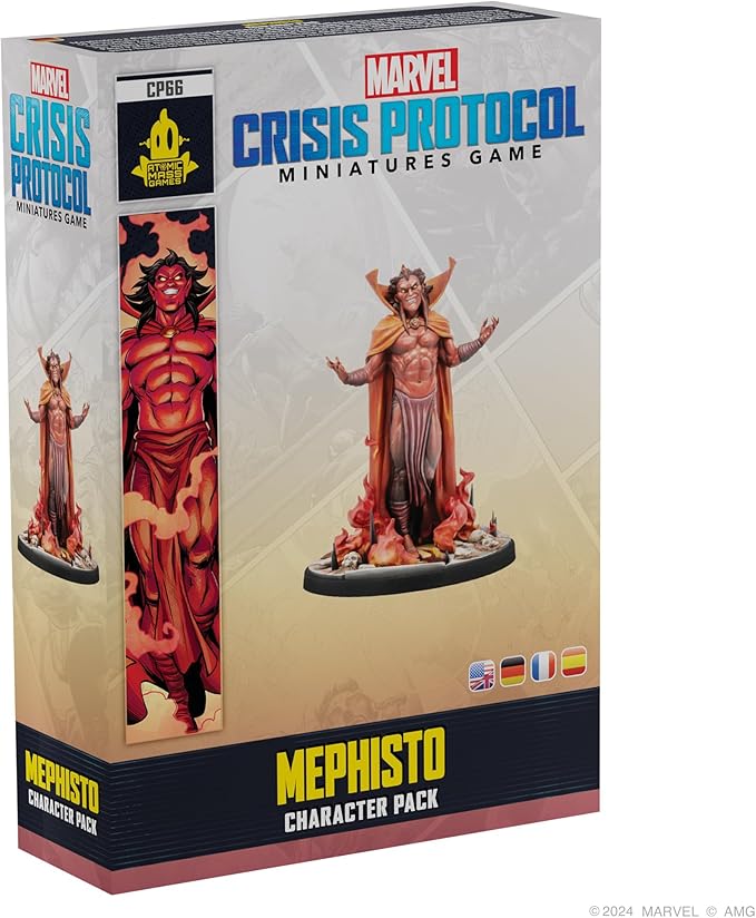 Marvel: Crisis Protocol Mephisto Character Pack - Manipulator of The Battlefield! Tabletop Superhero Game, Ages 14+, 2 Players, 90 Minute Playtime, Made