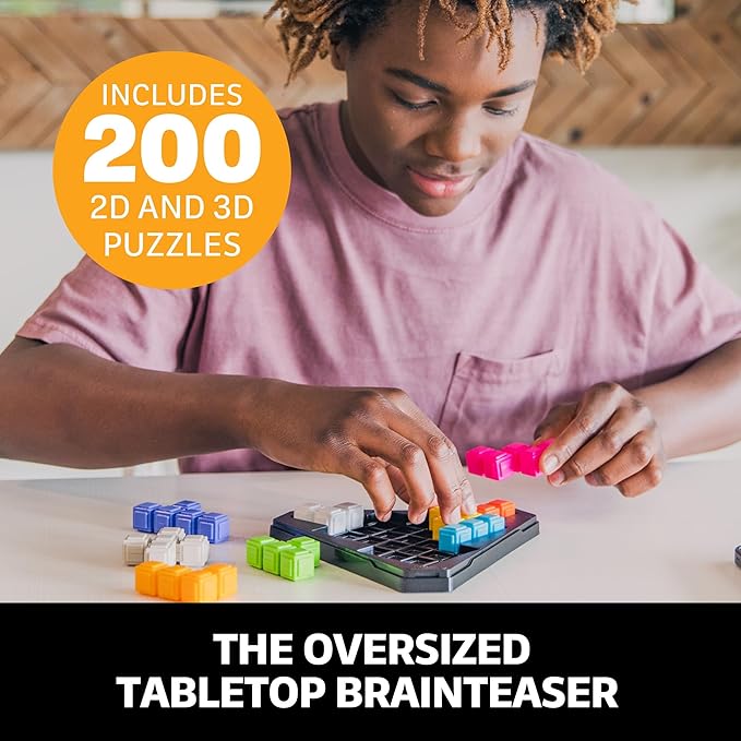 Educational Insights Kanoodle Pyramid - 3D Brain Teaser Puzzles, Single Player Brain Game, Handheld Travel Games for Kids, Challenging Logic Puzzle Games and Gifts for Kids, Teens & Adults Ages 7+