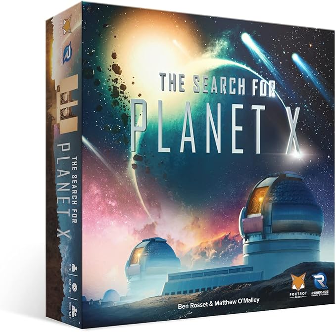 Renegade Game Studios The Search for Planet X, 1-4 Players, Ages 13+, 60-75 minutes, Take on the role of astronomers, Deduction Game