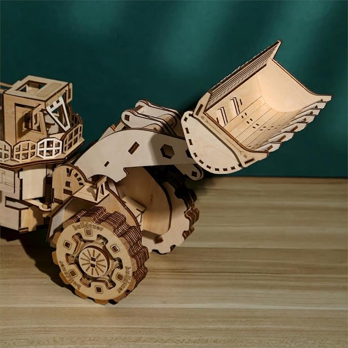3D Wooden Puzzles Bulldozer Model Kits, Brainteaser and Puzzle for Christmas/Birthday,Gifts for Adults and Teens to Build Combination