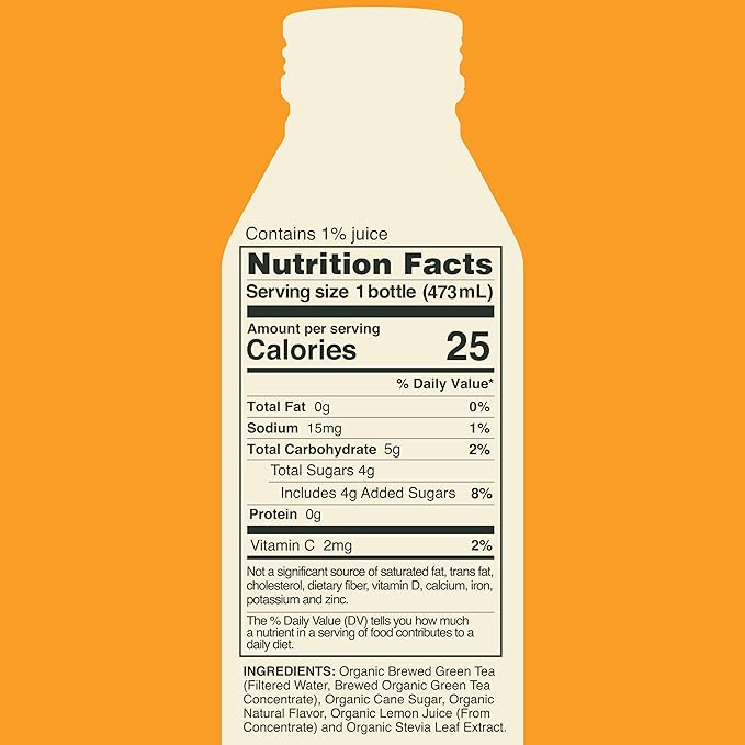 Saint James Iced Tea - Organic Green Tea - Non GMO, Gluten Free, Low Calorie & Low Sugar - Pineapple & Mango, 12 Pack (16 fl oz each)