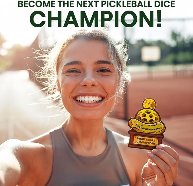 The Pickled Girl Pickleball Dice Game – Fun Tabletop Game for 2 or 4 Players, Pickle Ball Board Games, Pickleball Gifts