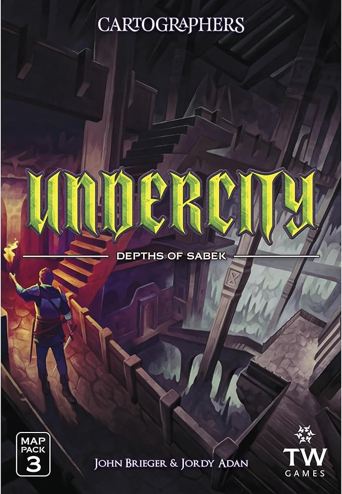 Cartographers Map Pack Collection - Expansion Map Set Contains Nebblis, Affril & Undercity, Ages 10+, 1-75 Players, 30-45 Minutes