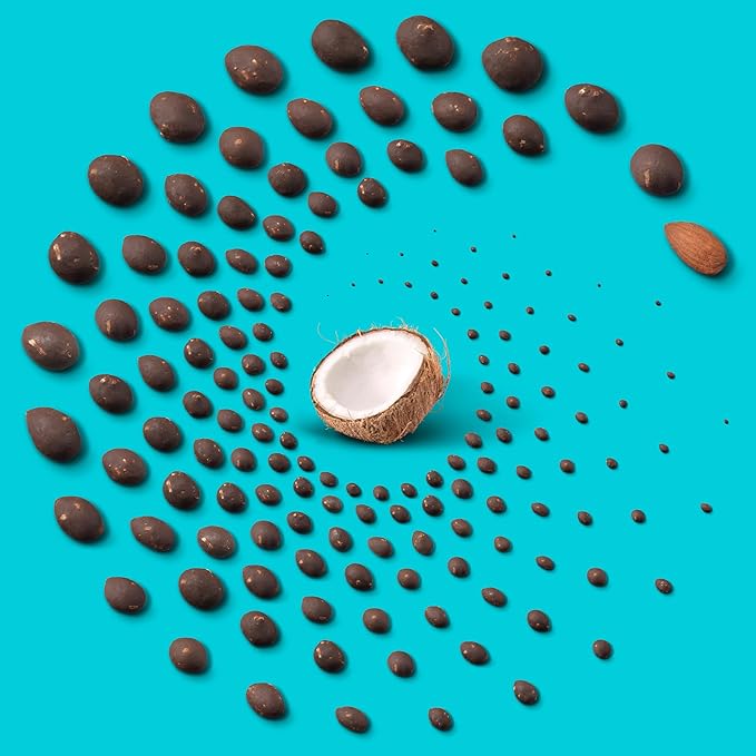 UNREAL Dark Chocolate Coconut Almonds (6 Pack) - Certified Vegan, Gluten Free, Fair Trade, Non-GMO, No Sugar Alcohols or Soy (6 Bags)