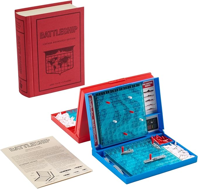 WS Game Company Battleship Vintage Bookshelf Edition