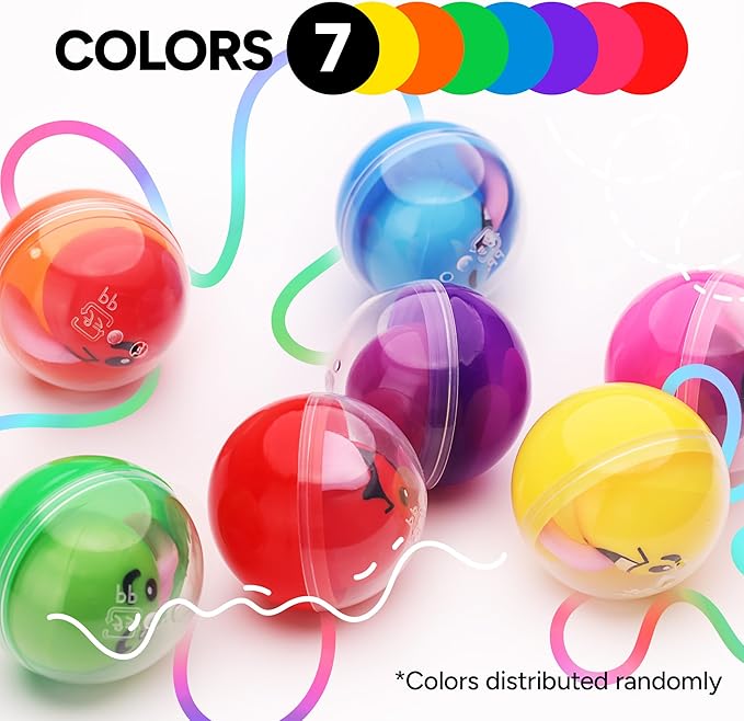 Capsule Vending Machine Translucent Round Capsules Empty 1000 pcs 2 inch - Gumball Machine Capsules Bulk Party Favors Containers - Easter Basket Stuffers Gifts Pinata Stuffers DIY Craft Supplies