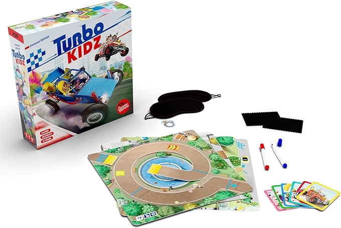 Scorpion Masqué Turbo Kidz | Dexterity Racing Game | Ages 7+ | 2 to 8 Players | 20 Minutes