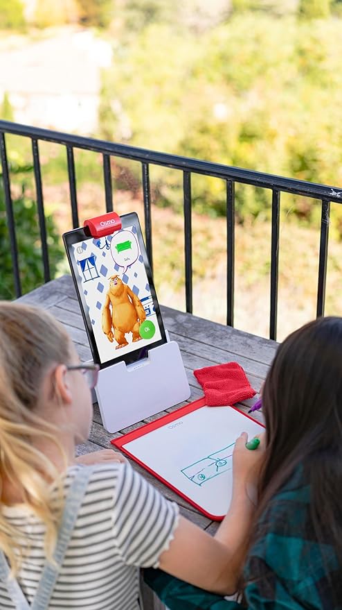 Osmo Creative Starter Kit - 3 Educational STEM Games for Ages 5-10, Drawing & Physics - For Fire Tablets