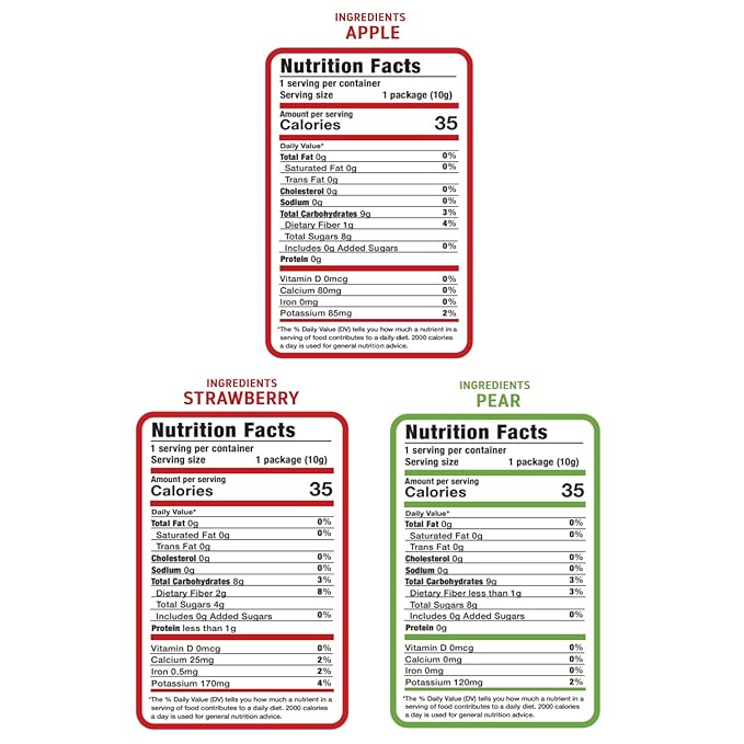 Nature’s Turn Freeze-Dried Fruit Snacks, Snack Size Variety, Pack of 15 (0.35 oz Each)